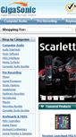Mobile Screenshot of gigasonic.com