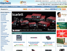Tablet Screenshot of gigasonic.com